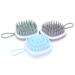 Frcolor 9 StK Shampoo-brush bathing brush hairbrush Hairbrush scalp massage from silicone psoriasis shampoo children's shampoo shampoo brush for the scalp silicone hair at home brush