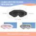 Blockout Light 3D Eyelash Protector Sleep Mask in Gray - Adjustable Strap for Women and Men - Ideal for Sleeping, Meditation, Yoga, and Travel - Buy Online on GoSupps.com