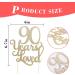90 Years Loved Cake Topper 90th birthday cake topper glitter cake topper Photo Decoration Props 90th Anniversary Cake Topper Birthday Party Favor Supplies - Buy Online on GoSupps.com