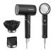 110000 RPM High-Speed Hair Dryer for Curly Hair 1400W Low Noise Iconic Dryer with Diffuser and Nozzle - Quick Drying Negative Ion Technology Ideal Gift Black