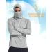 Baleaf Men's UV Protection Rashguard Shirt - UPF 50+ Long Sleeve Hooded Sweatshirt for Running Surfing & Outdoor Fishing - Lightweight Thumb Hole Design Gray - Buy Online on GoSupps.com