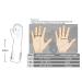 3 Pairs Heavy Duty Rubber Gloves | Extra Long Cuffs | Non-slip Grip | Size M | for Kitchen, Car Washing, Cleaning, Gardening - Buy Online on GoSupps.com