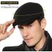 Sumolux Men's Black Winter Newsboy Cap | Stylish Beret Hat for Men | Cabbie Flat Cap - Buy Online on GoSupps.com