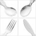 Mobestech Folding Spoon Fork Set Portable Camping Cutlery Salad Server Stainless Steel Serving Spoons Appetizer Forks Dessert Forks Scoop for Travel Outdoors - Buy Online on GoSupps.com