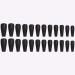 Sethexy Long Black Coffin Ballerina Nails | 24 Pack Matte Sparkle Acrylic Press-On Nail Tips for Women & Girls - Buy Online on GoSupps.com