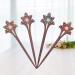 Lurrose Wooden Hair Sticks with Crystal Flowers - 4pcs (Random Color) | Elegant Hair Accessories for International Shipping - Buy Online on GoSupps.com