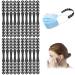YXHZVON 20 pcs Mask Strap Extender Set Adjustable Face Mask Clips Ear Saver Anti-Slip Soft Mask Hook Holder Ear Protection Face Mask Extender for Kids & Adult Black