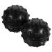 Tovinanna 3st body massage gauge peanut massage ball double lacrosse ball yoga balls glass holder made of rattan black massage roller foot scroll wheel ice hockey peanut balls massage globe