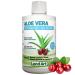 Pure Aloe Vera Drinkable Gel Cranberry Flavor 500ml - for Heartburn Relief & Acid Reflux - Cold-Processed - from Organic Fresh Leaves - Made in Canada 500 ml (Pack of 1)