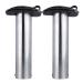 Hoffen 2Pcs Boat Stainless Steel Fishing Rod Holder Flush Mount 15/30/90 Degree with PVC Cap,Inner Tube and Gasket
