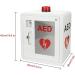 Qianmei AED Wall Cabinet - Outdoor Alarm Box with Transparent Window & Keys | Stainless Steel Handles for Home Office & Public Emergencies - Buy Online on GoSupps.com
