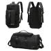 Gym Bag for Men Women - Sports Duffle bag Travel Backpack Weekender Overnight Bag with Shoes Compartment Black - MIYCOO Black 42L
