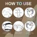 Eyewrew Waterproof Reusable Makeup Brow Stamp Kit | 10 Stencils & Brush for Perfect Brows - Medium Brown - Buy Online on GoSupps.com