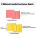 Buy Resistance Bands - 2m Professional Latex Elastic for Home & Gym | Upper & Lower Body Training Physical Therapy Yoga & Pilates - Yellow/Pink - Buy Online on GoSupps.com