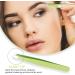 bxd Eyebrow Tweezers Set (3 Pieces) - Stainless Steel Precision Tools for Eyebrows, Beards, Ingrown Hairs, Blackheads, and Tick Removal - Green - Buy Online on GoSupps.com