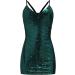 Hanxiulin Women's Elegant Bodycon Party Dress - Short Cocktail Dress with Glittering Paillettes - Buy Online on GoSupps.com