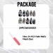 IMSOHOT Medium Almond Black Ombre Press on Nails - Y2K Style with Steel Beads | 24 Pcs Full Cover Acrylic Stiletto Stick on Nails for Women & Girls - Buy Online on GoSupps.com