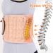 Writing-Sized Decompression Back Belt | Lumbar Support for Pain Relief & Injury Prevention | Unisex Black Reverse C-Shape - Buy Online on GoSupps.com