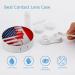 Vintage USA and Canada Flag Round Case for Contact Lens Kit Storage Box with Mirror Portable Cute Lens Holder - Buy Online on GoSupps.com