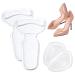 4 Pcs Heel Cushion Inserts Anti Slip High Heel Cushion Pads Silicone Shoe Pads Shoe Cushion Insole Heel Grips Liners Inserts Ball of Foot Cushions Gel Heel Grips for Ladies Women Shoes Too Big