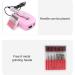 CYzpf Electric Nail Drill Machine Professional Adjustable Nail Drill for Acrylic Nails with Metal Drill and Drill Pen Card Slot Gel Nails Removing Shaping Buffing for Home Salon Use Pink One Size - Buy Online on GoSupps.com