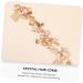Ipetboom Pearl Rhinestone Couple Combs Tiara Hair Ribbons Clear Handbag Pearl Hair Comb Crystal Headpiece Women Hair Comb Hairband Bride Hair Comb Headband Hair Accessory Miss The Flowers - Buy Online on GoSupps.com