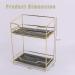 Z PLINRISE 2 Tier Makeup Organizer Shelf - Vanity Tray for Perfumes, Makeups, Toiletries & Skincare - Cosmetic Storage Rack for Dresser & Countertop - Buy Online on GoSupps.com