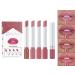 YOO 4 Sets Of Velvet Matte Creme glitter color changing lip balm Lipsticks Lip Gloss Makeup Non-Stick Cup Waterproof Long-Lasting Not Fade LipGloss Lip Glaze(03)