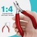 Professional Podiatrist Toenail Clippers for Thick & Ingrown Nails - Curved Blade Grooming Tool for Men & Seniors (Red) - Buy Online on GoSupps.com