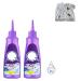 Clothes Oil Stain Remover Liquid Detergent for Most Types of Clothes Active Enzymatic Laundry Cleaning Clothing Quick Laundry Dry Cleaner (Purple Bottle 120ml 2pc)