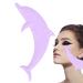 Eyeliner Stencils - Eyeshadow Stencil for Eye Makeup Eyeliner Stencils Silicone Smoky Eyeshadow Applicators Guide Template Tool Eyeliner Stencils Eyeliner Aid Eyebrow Pencil Stencil Kroren Purple