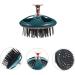 Collbath Shampoo Kamm Scalp Massager | Travel Compact Scalp Brush | Durable Scalp Peeling Accessory | Hotel & Home Use | Green 9x8cm - Buy Online on GoSupps.com