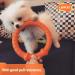 Laroo Indestructible Dog Frisbee | Floatable Flying Disc Toy for Medium Large & Small Dogs | Summer Pet Training - 18cm Orange - Buy Online on GoSupps.com