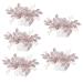 Beaupretty Accessories bride wedding tiara bridal flower hair combs rhinestone pearl hair comb hair pin crystal bridesmaid hair accessories women headdresses wig rhinestones Zinc alloy Comb