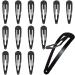 30 Pcs Snap Hair Clips  3.1 Inch Big Size Barrettes Women No Slip Metal Snap Hair Clips Large Hair Pins(Black)