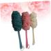 minkissy 3pc Bath Sponge Bath Ball Wooden Long Handle Bath Flower Shower Ball Shower Sponge Towel Take a Bath - Buy Online on GoSupps.com