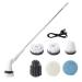 Electric Cleaning Brush - 2000mAh Portable Electric Rotating Cleaning Brushes | Electric Tub Scrubber with Retractable Handle Power Floor Scrubber for Bathroom