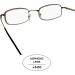 Men's High-Powered Reading Glasses +6.00 Magnification | Gold Frame & Brown Case - International Shipping - Buy Online on GoSupps.com