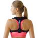 Posture Corrector for Women & Men - Adjustable Shoulder Posture Brace - Figure 8 Clavicle Brace for Posture Correction and Alignment - Invisible Thoracic Back Brace for Hunching (Model: APC-009) Black