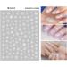 Christmas Nail Stickers 10 Sheets Self-Adhesive Nail Decal Snowflake Winter White Nail Art Decoration Design Supplies - Buy Online on GoSupps.com