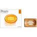 Pears Pure & Gentle Transparent Soap Bar 4x100 g (Natural Oils)+ Dr Cosi Natural Wooden Bamboo Soap Dish Storage Holder - Buy Online on GoSupps.com