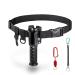 MEEYO Fishing Waist Belt Rod Holder Adjustable Belts Outdoor Lure Fishing Tool Spinning Casting Pole Holder Equipped: Magnetic Buckle and Fishing Lanyard, Black