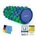 Body & Mind fascia roll Massage roll fitness role sports role therapy roll Fascia training on the upper body neck back legs calves & all other muscle groups 33 x 14.5 cm green-blue