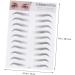 DOITOOL 6 Pcs 3d Eyebrow Stickers Makeup Stickers Double Ball Imitation Eyebrow Template Eyebrow Trimming 6d ze008x3pcs Blackx3pcs - Buy Online on GoSupps.com