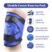 NEWGO Reusable Gel Knee Ice Pack for Surgery Recovery - Cold Compression Wrap for Pain Relief, Swelling, Bruises - Buy Online on GoSupps.com