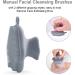 Eco-Friendly Silicone Face Scrubber - Exfoliating Facial Cleansing Brush for Sensitive Skin - 1-Pack Grey - Buy Online on GoSupps.com