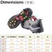 TRIWONDER Ice Grips Anti-Slip 10/18/24 Teeth Snow Cleats - Black Medium - Buy Online on GoSupps.com
