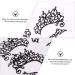 Ipetboom 3 Pairs Lace Eyeliner Stickers Lace Applique Glitter Eyeshadow Eye Sticker Black Fabric Eye Face Decals Makeup Halloween Decals Pride Lace Face Shimmer Paper Make up - Buy Online on GoSupps.com