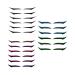18 Pairs Reusable Eyeliner Stickers Eyeshadow Fashion Stickers Different Color Shiny Eyeliner Stickers Double Eyelid Sticker for Women Dress Up Instant Eyeliner Stickers