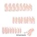 Extra Long Press On Nails - Aegenacess 3D Gold Swirls Handmade 24pcs Square Nails in Nude & White 12 Sizes Glue Stickers Included - Buy Online on GoSupps.com